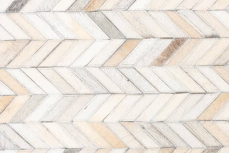 Detail image of 5' x 7' 9 Cowhide Leather Rug