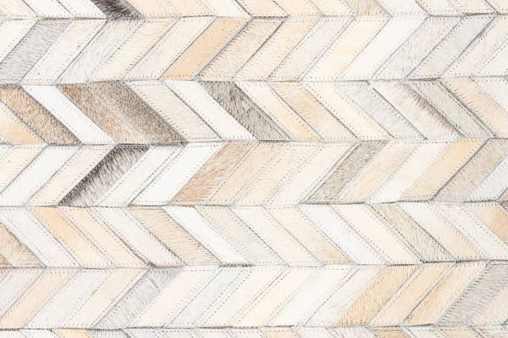 Detail image of 5' x 7' 9 Cowhide Leather Rug