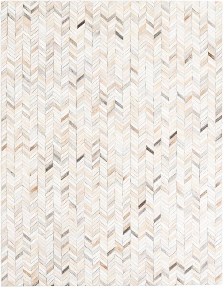 Detail image of 5' x 7' 9 Cowhide Leather Rug