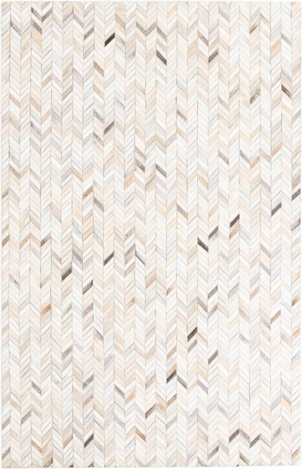 Detail image of 5' x 7' 9 Cowhide Leather Rug