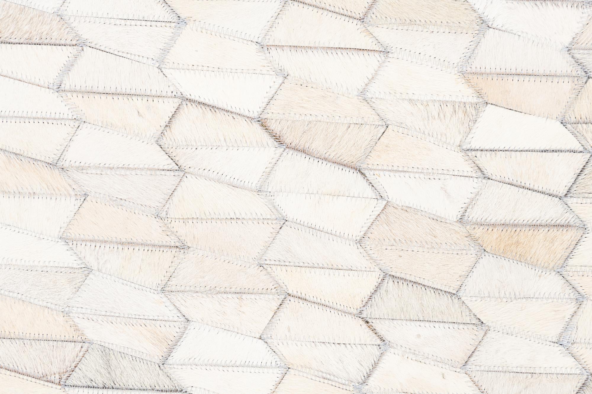 5' 1 x 8' 3 Cowhide Leather Rug