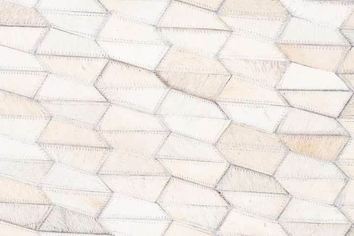 5' 1 x 8' 3 Cowhide Leather Rug