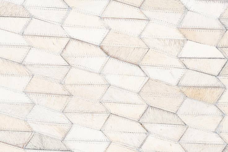 Detail image of 5' 1 x 8' 3 Cowhide Leather Rug