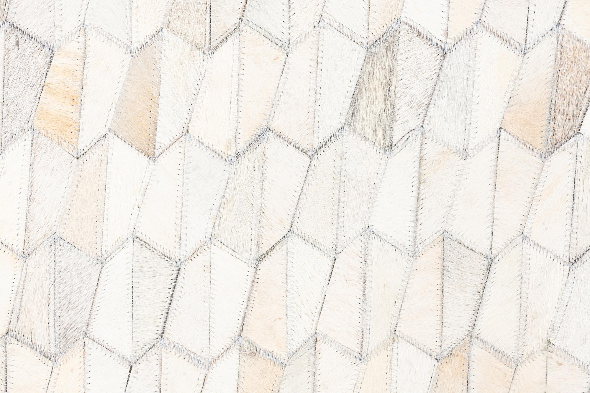 5' 1 x 8' 3 Cowhide Leather Rug