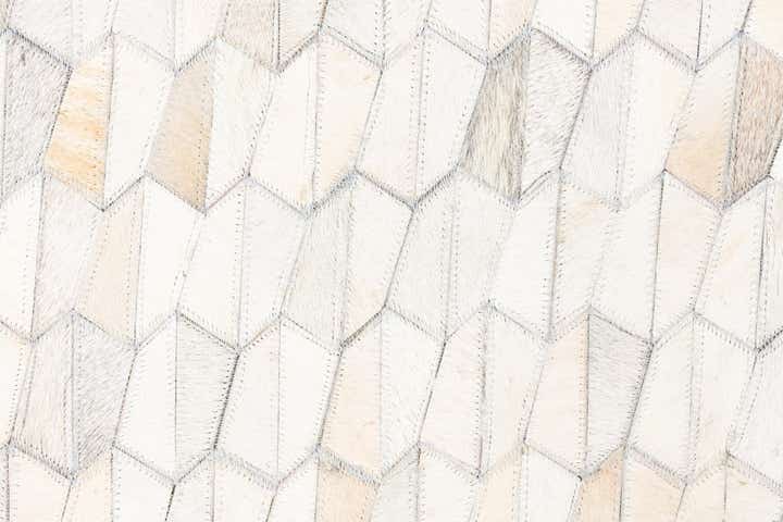 5' 1 x 8' 3 Cowhide Leather Rug