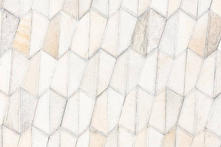 Detail image of 5' 1 x 8' 3 Cowhide Leather Rug