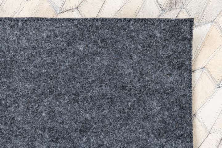 5' 1 x 8' 3 Cowhide Leather Rug