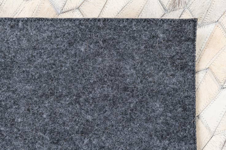Detail image of 5' 1 x 8' 3 Cowhide Leather Rug