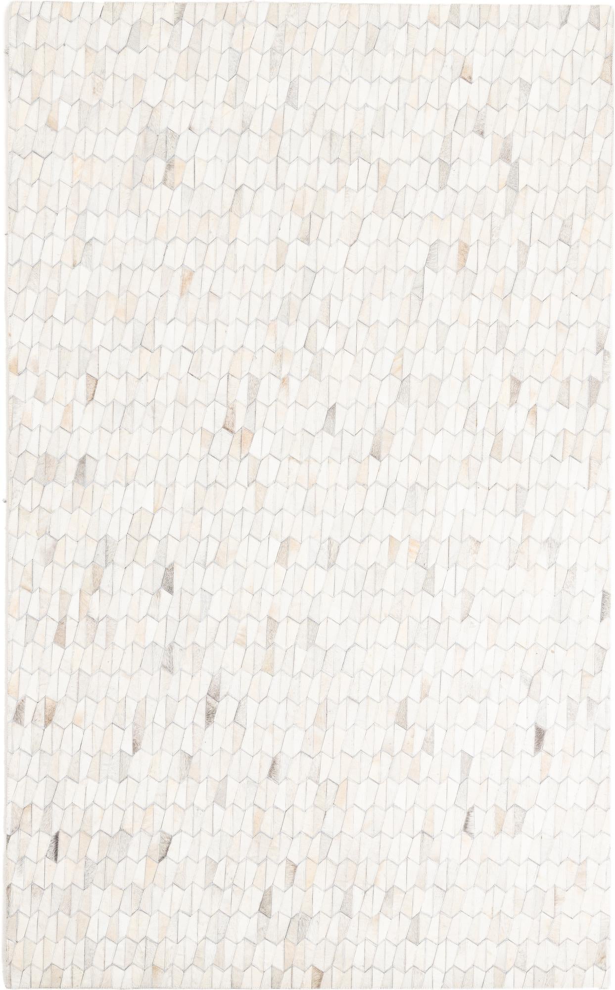 5' 1 x 8' 3 Cowhide Leather Rug