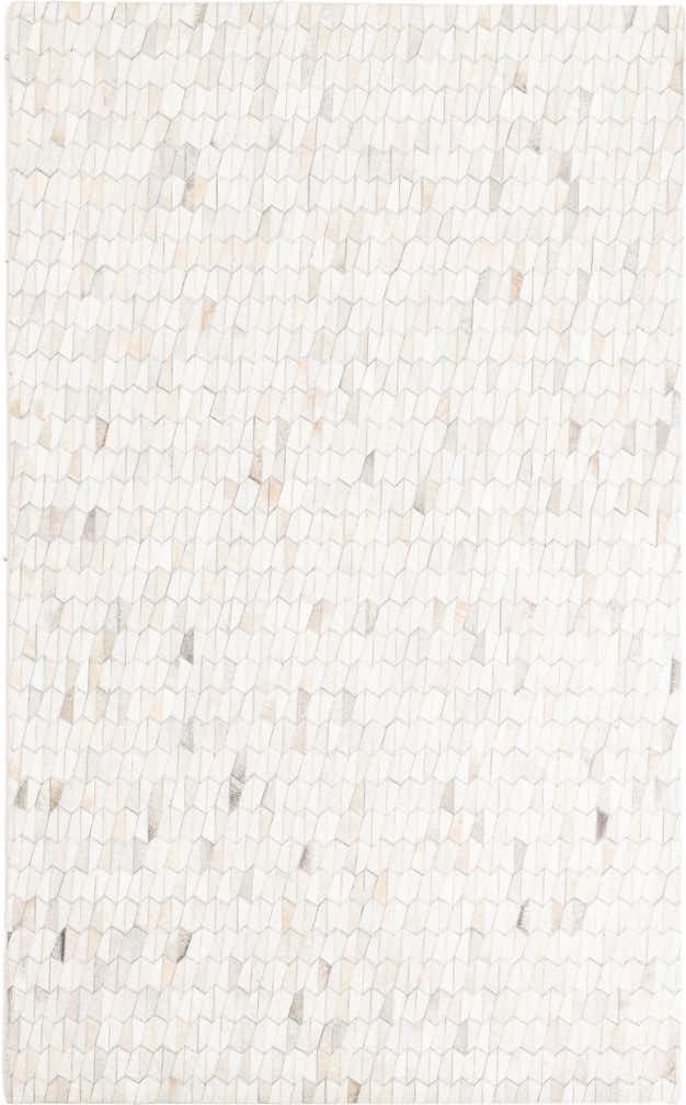 5' 1 x 8' 3 Cowhide Leather Rug