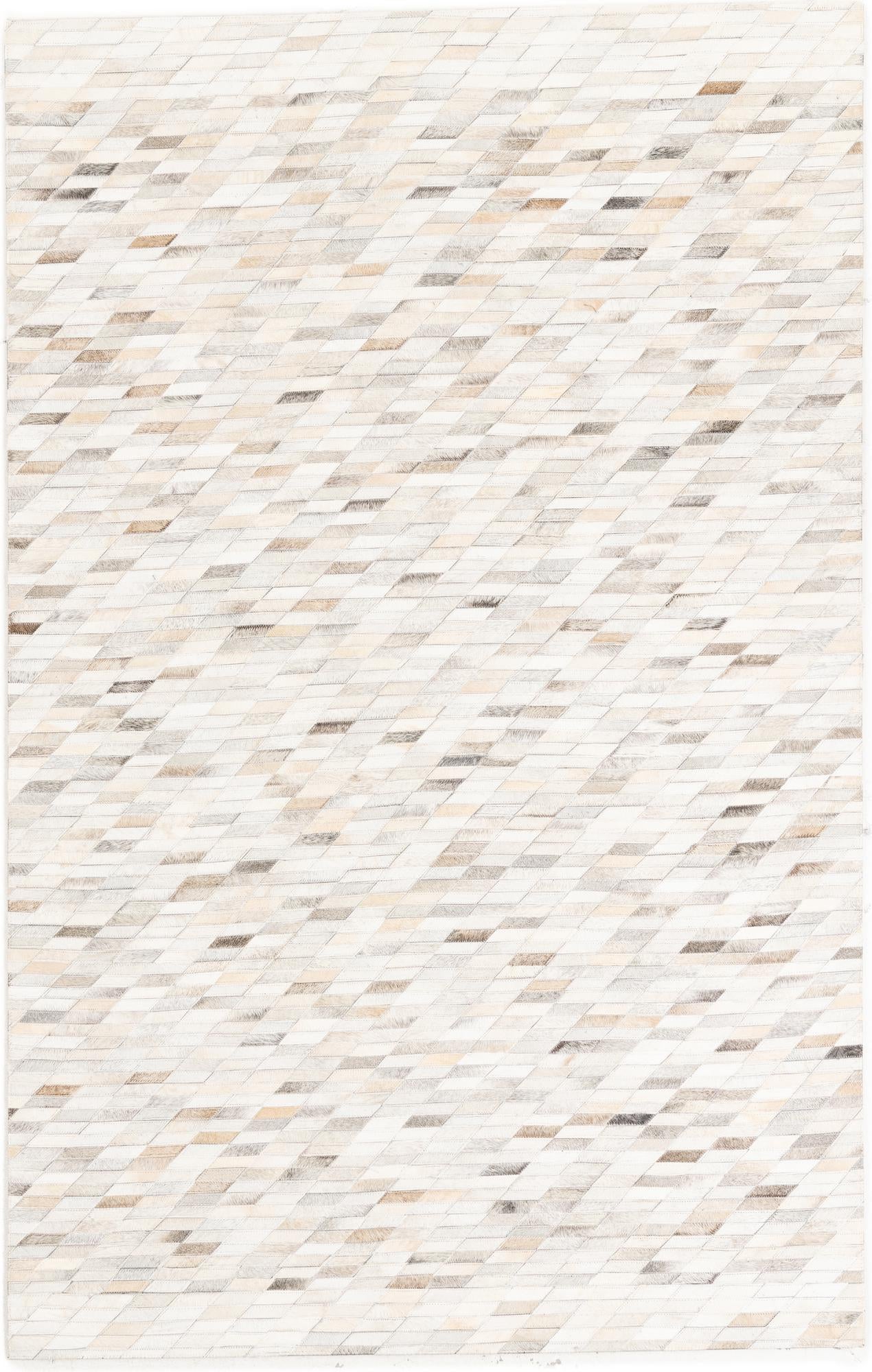 5' x 7' 10 Cowhide Leather Rug