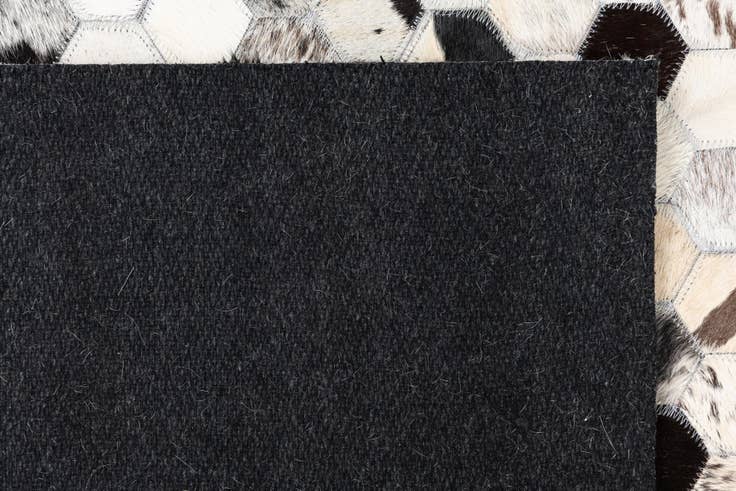 Detail image of 5' 1 x 8' 1 Cowhide Leather Rug