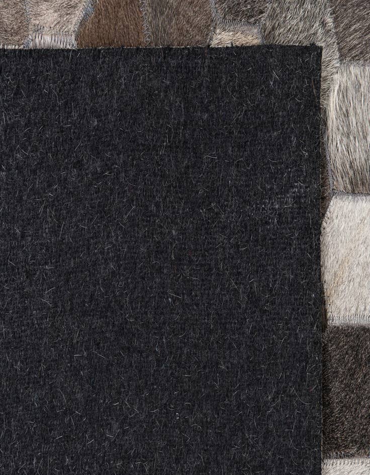 Detail image of 5' 1 x 8' 1 Cowhide Leather Rug