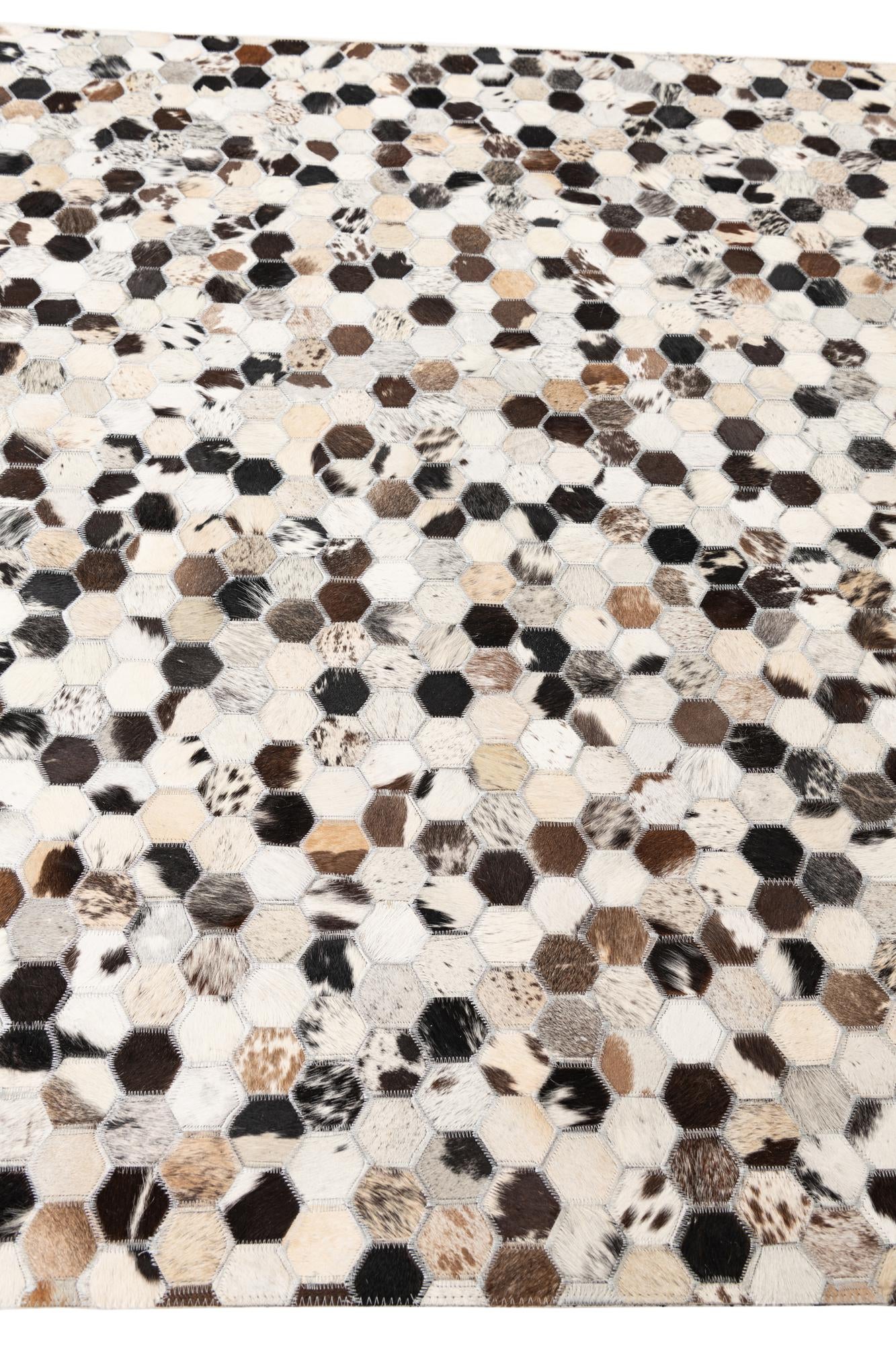 5' x 8' Cowhide Leather Rug