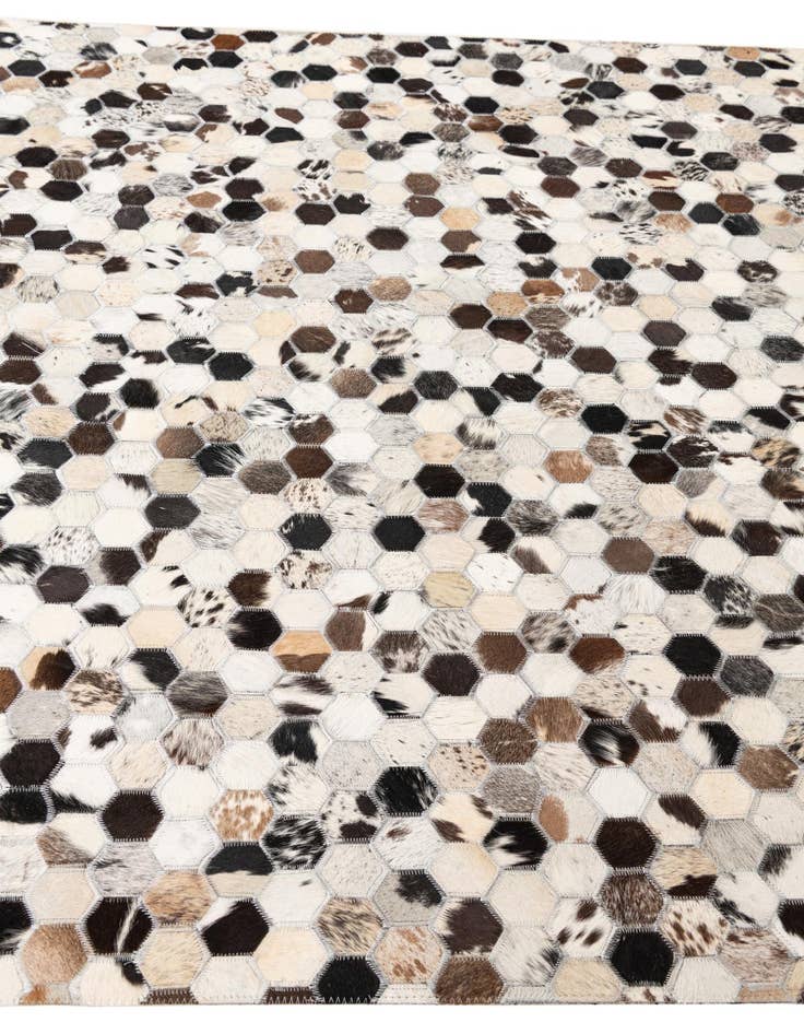 Detail image of 5' x 8' Cowhide Leather Rug