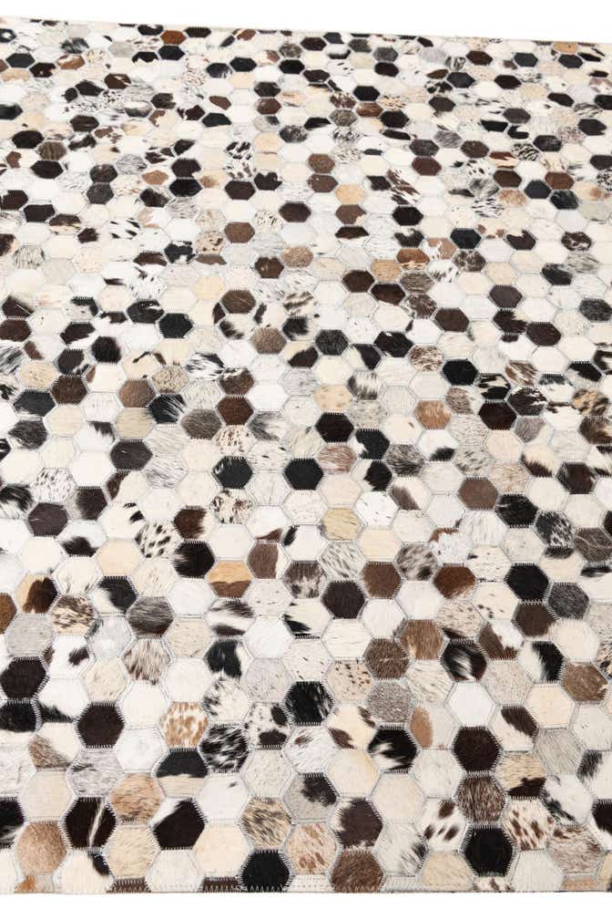 5' x 8' Cowhide Leather Rug
