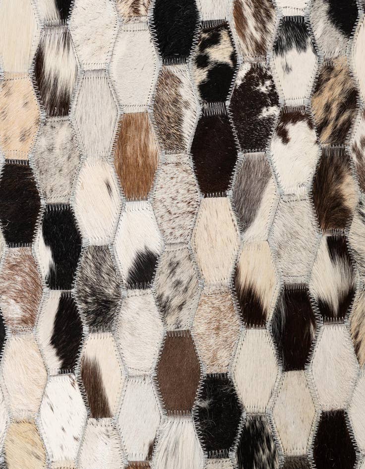 Detail image of 5' x 8' Cowhide Leather Rug