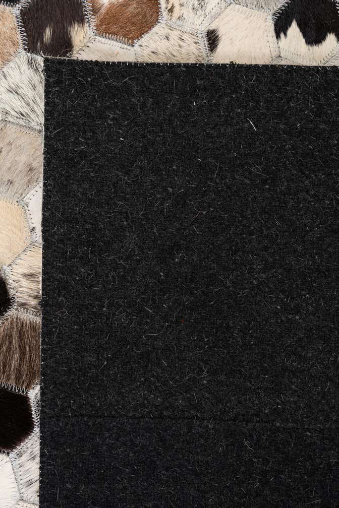 5' x 8' Cowhide Leather Rug