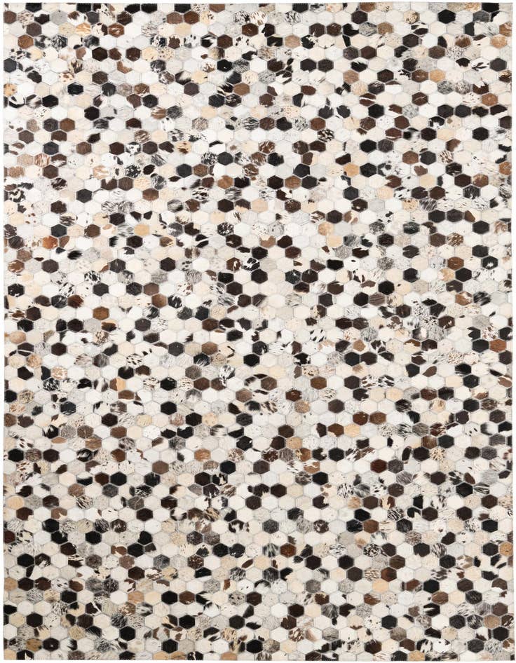 Detail image of 5' x 8' Cowhide Leather Rug
