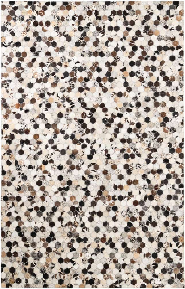 5' x 8' Cowhide Leather Rug