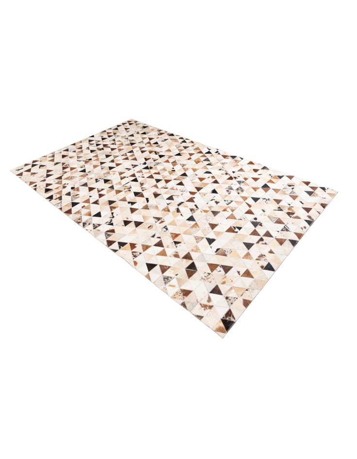 Detail image of 4' 10 x 7' 10 Cowhide Leather Rug