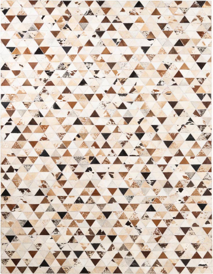 Detail image of 4' 10 x 7' 10 Cowhide Leather Rug