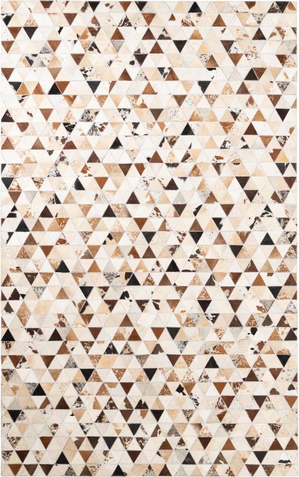 Detail image of 4' 10 x 7' 10 Cowhide Leather Rug