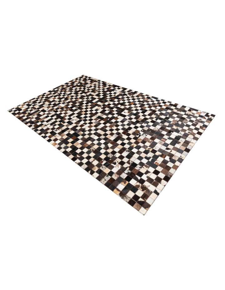 5' 1 x 8' 2 Cowhide Leather Rug