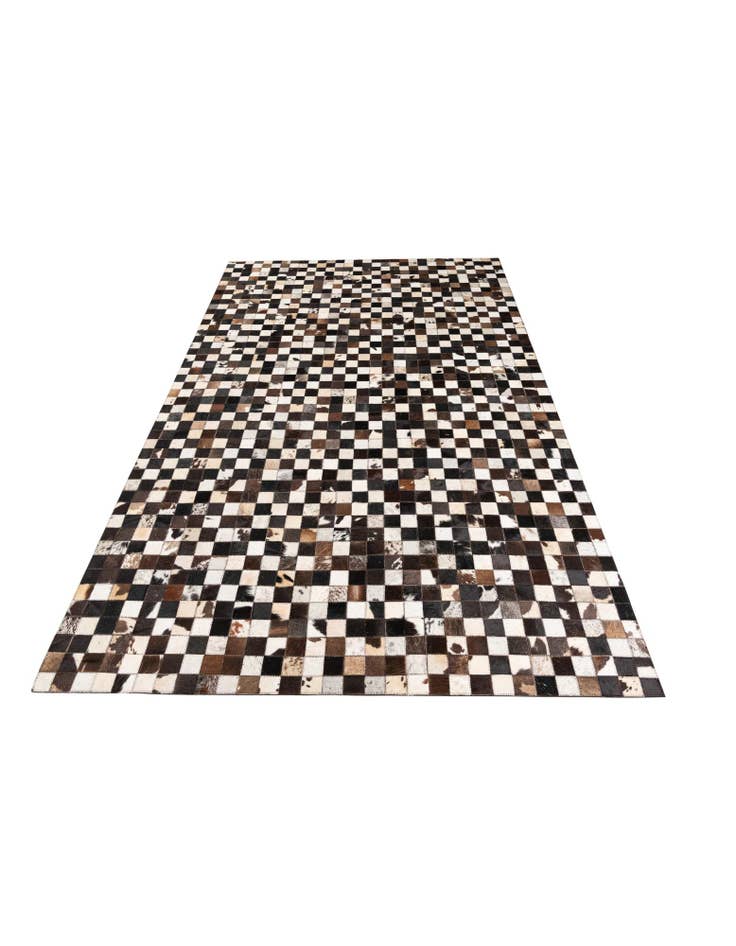 Detail image of 5' 1 x 8' 2 Cowhide Leather Rug