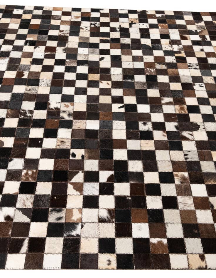 Detail image of 5' 1 x 8' 2 Cowhide Leather Rug