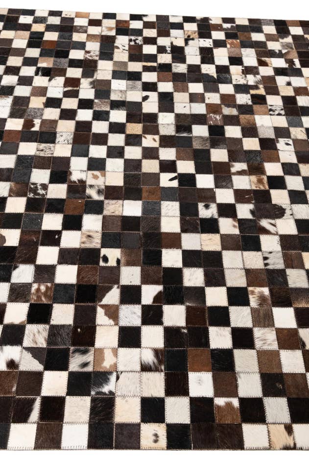 Detail image of 5' 1 x 8' 2 Cowhide Leather Rug