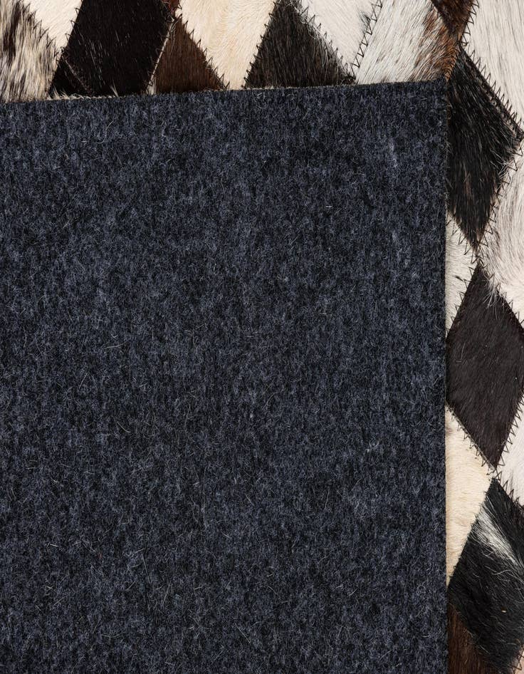 Detail image of 5' 1 x 8' 2 Cowhide Leather Rug