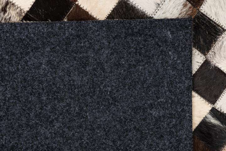 5' 1 x 8' 2 Cowhide Leather Rug