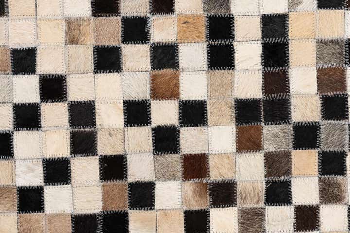 5' x 7' 10 Cowhide Leather Rug