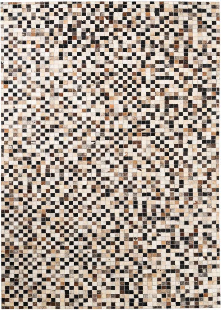 5' x 7' 10 Cowhide Leather Rug