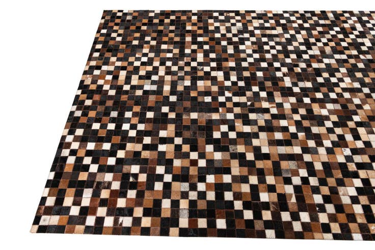 Detail image of 5' x 8' 1 Cowhide Leather Rug