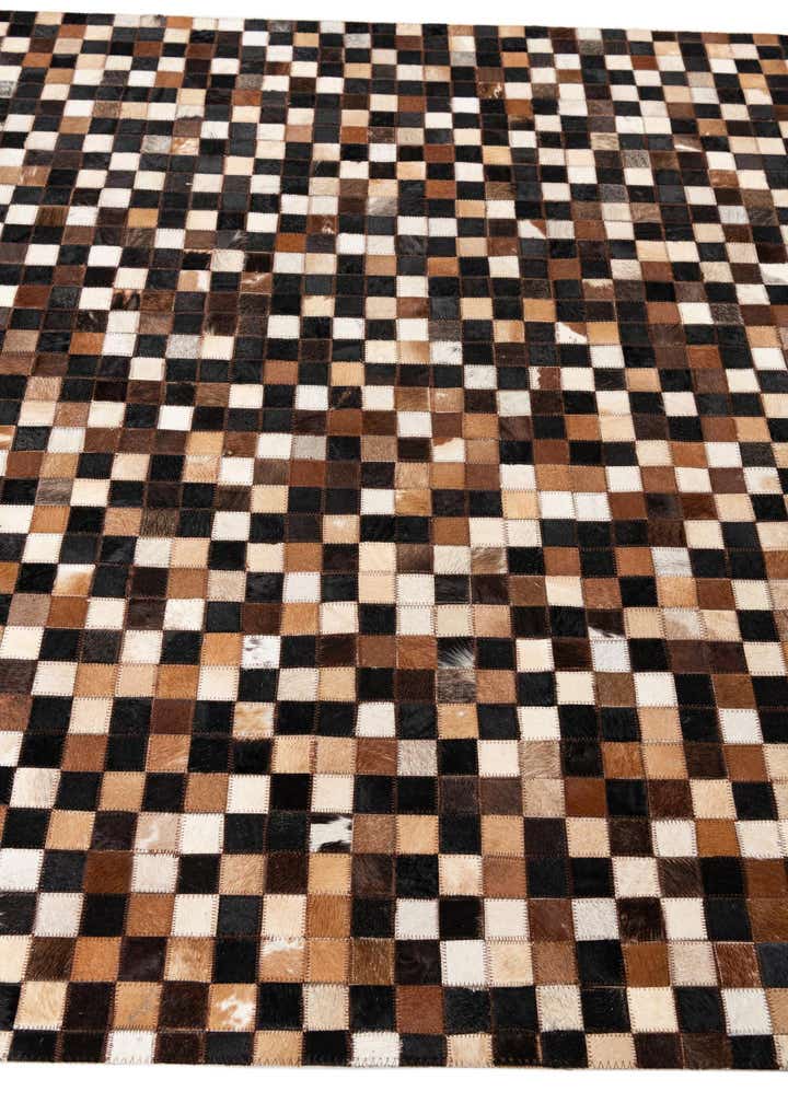 5' x 8' 1 Cowhide Leather Rug