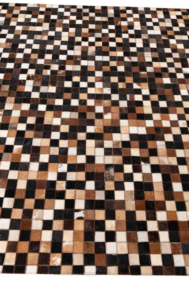 Detail image of 5' x 8' 1 Cowhide Leather Rug