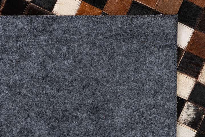 5' x 8' 1 Cowhide Leather Rug