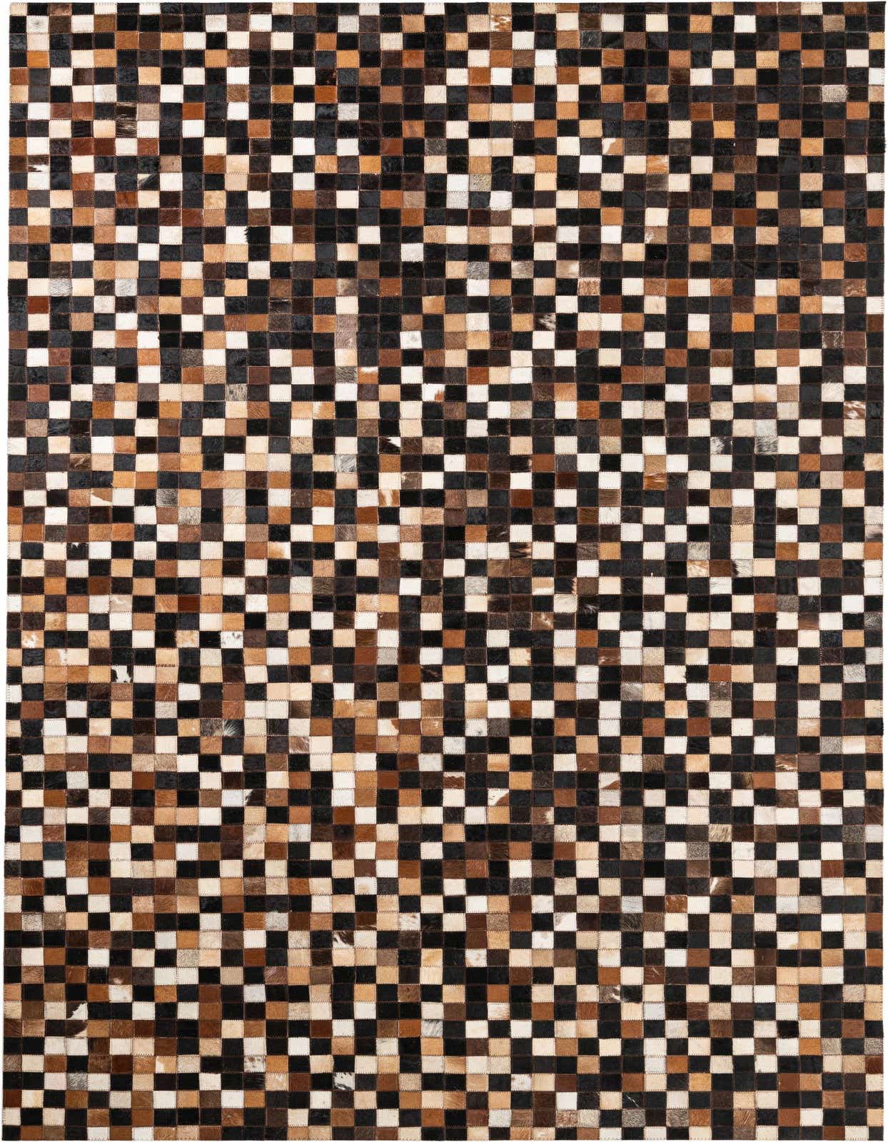 5' x 8' 1 Cowhide Leather Rug