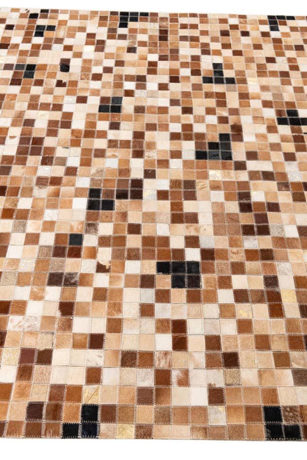 Detail image of 5' x 8' 1 Cowhide Leather Rug