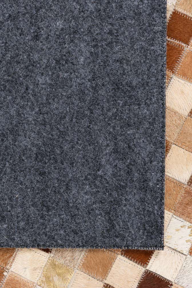 5' x 8' 1 Cowhide Leather Rug