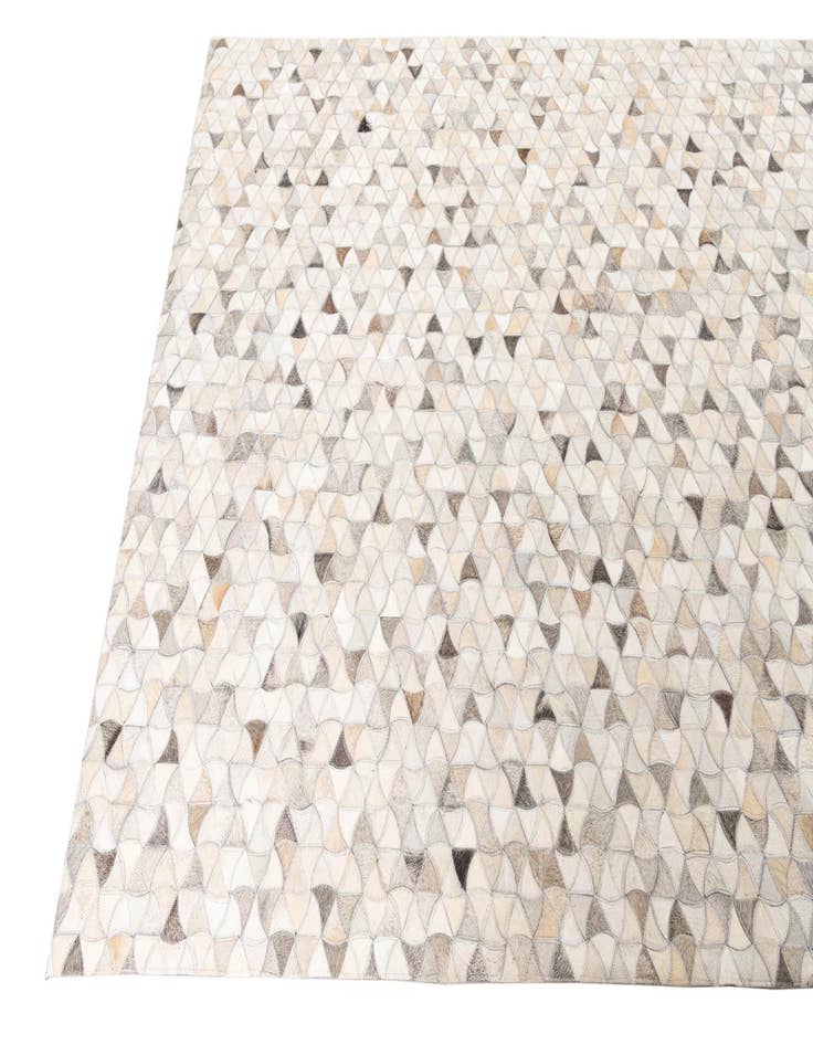 Detail image of 5' x 7' 10 Cowhide Leather Rug