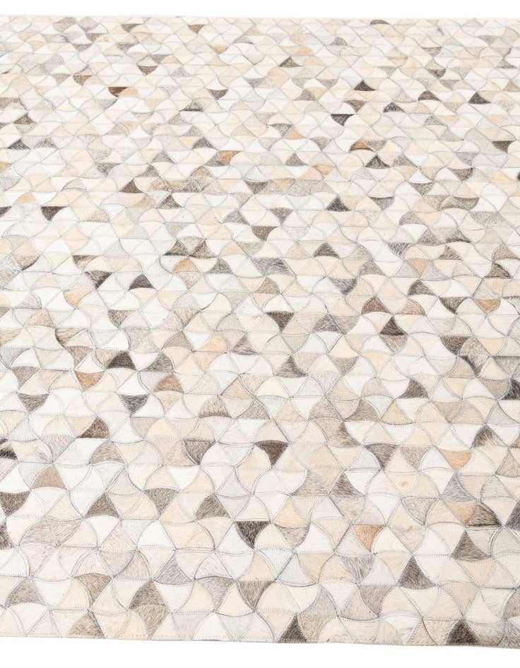 Detail image of 5' x 7' 10 Cowhide Leather Rug