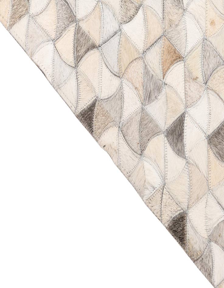 Detail image of 5' x 7' 10 Cowhide Leather Rug