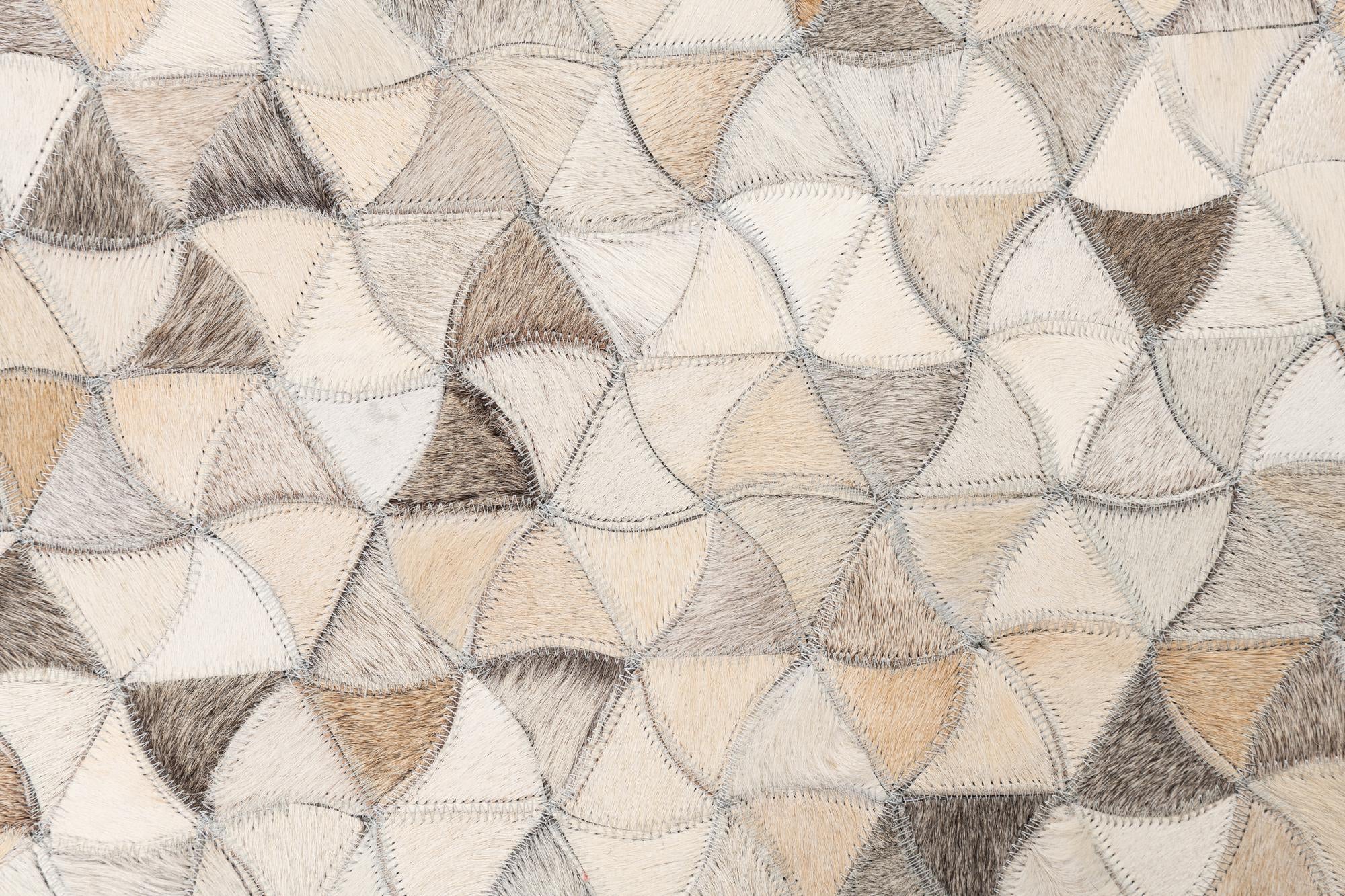 5' x 7' 10 Cowhide Leather Rug