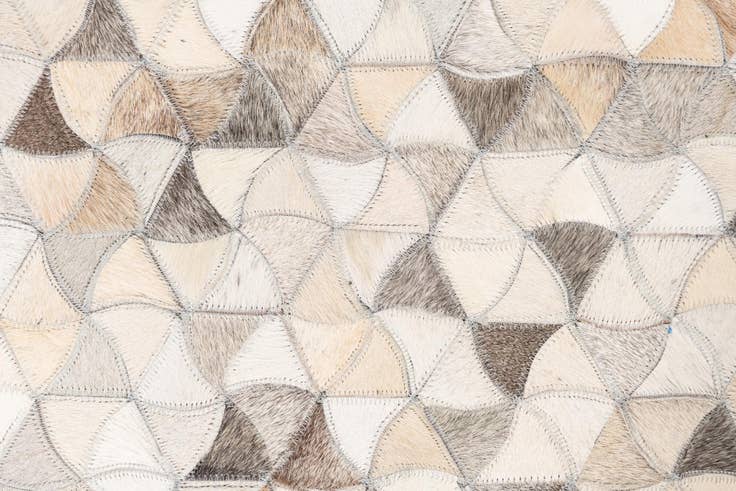 Detail image of 5' x 7' 10 Cowhide Leather Rug