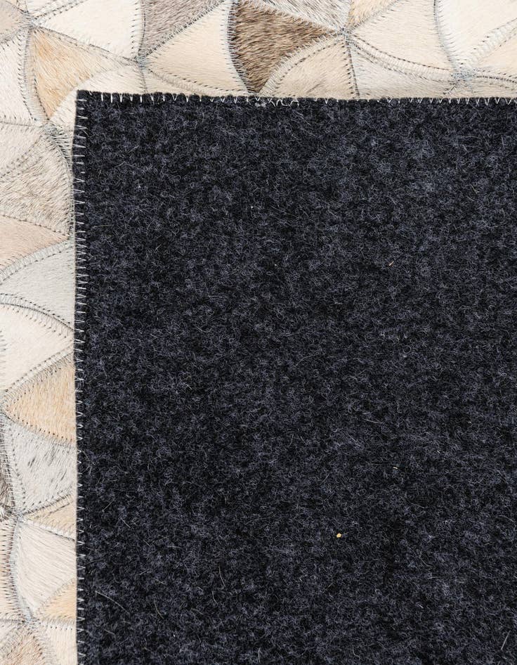 Detail image of 5' x 7' 10 Cowhide Leather Rug