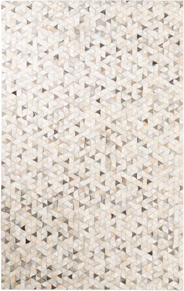 5' x 7' 10 Cowhide Leather Rug