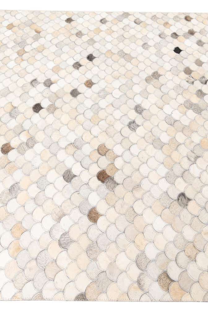 5' x 8' Cowhide Leather Rug